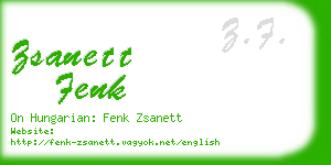 zsanett fenk business card